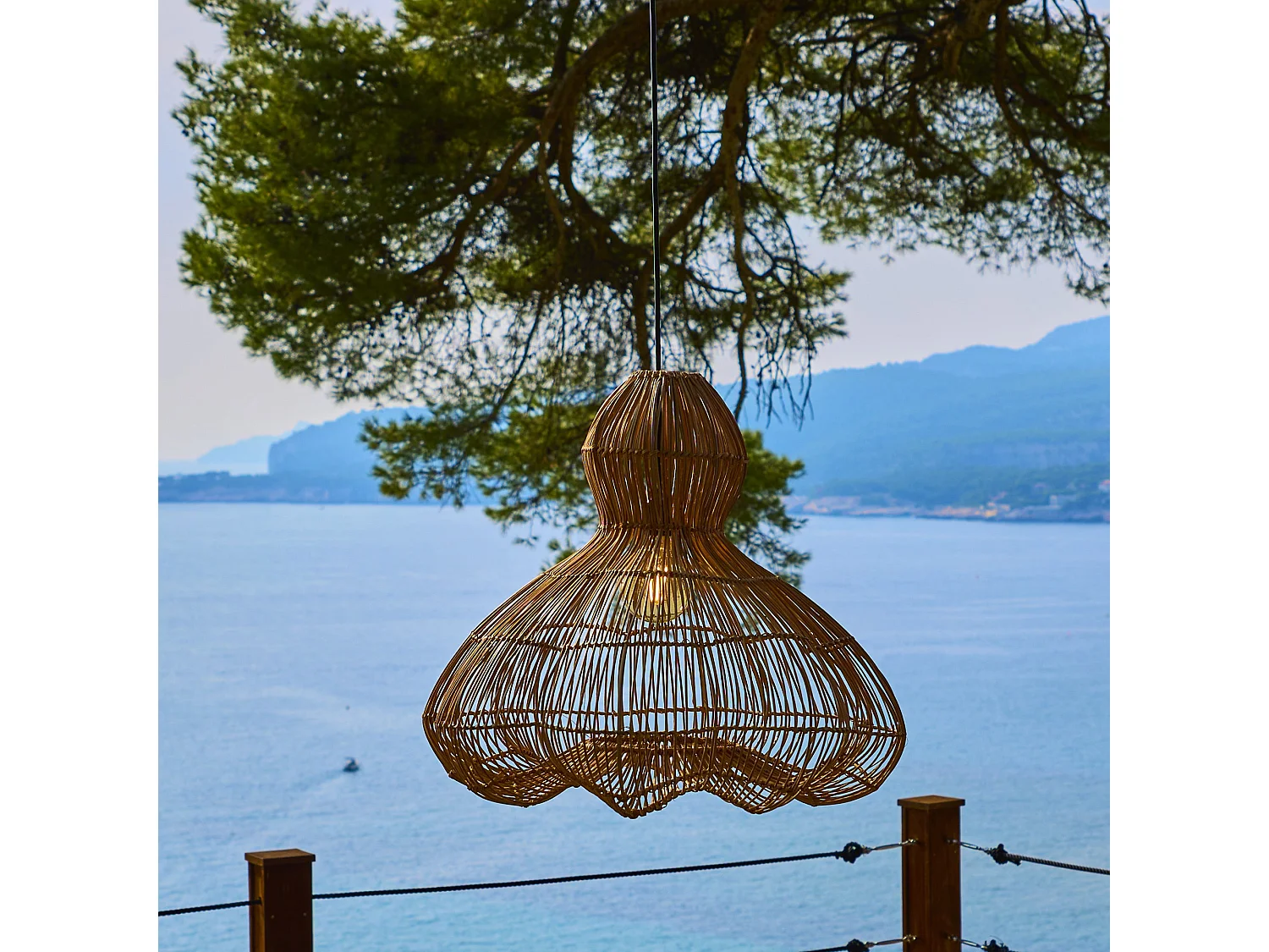 Suspension solaire bohème RONDA SOLAR H60cm