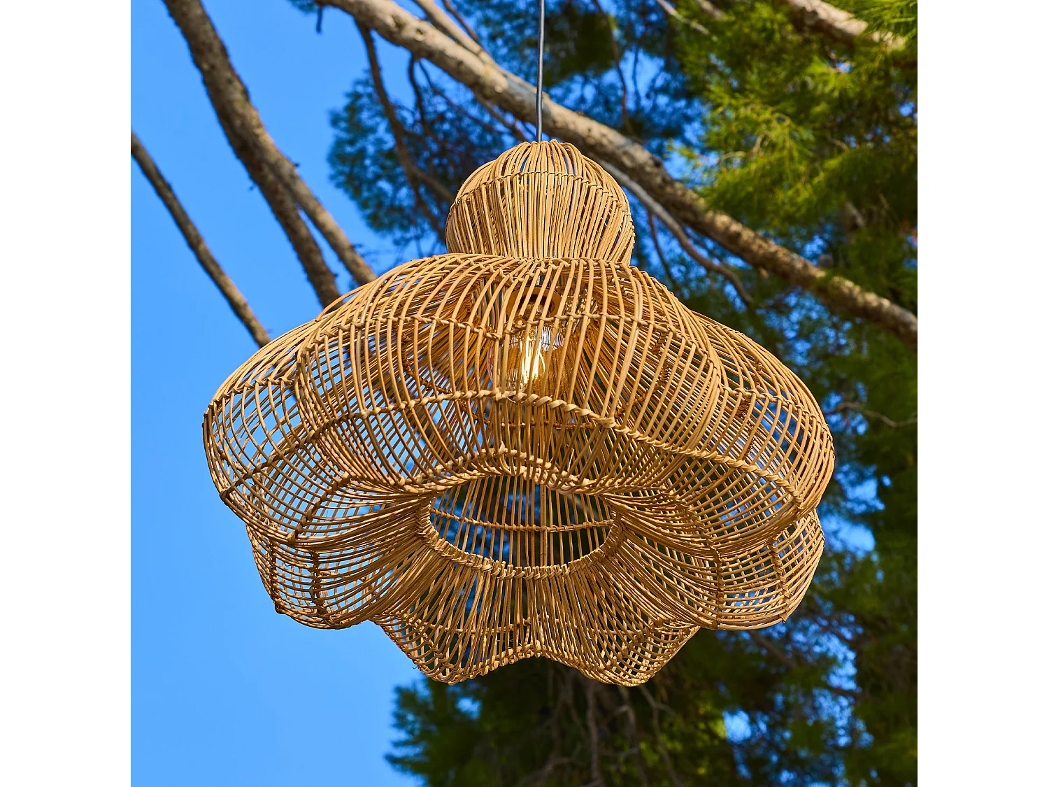 Suspension solaire bohème RONDA SOLAR H60cm