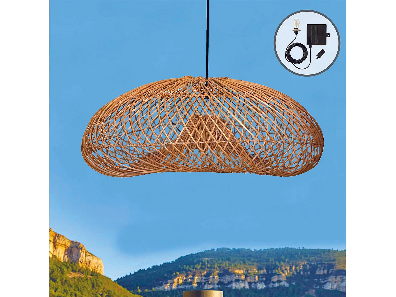 Suspension solaire bohème SEVIA SOLAR H80cm