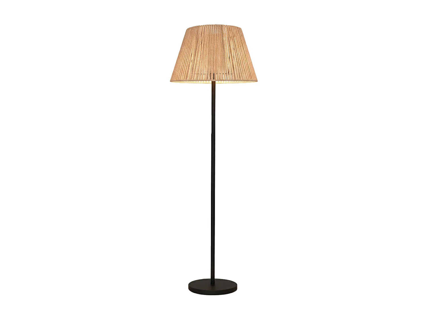Lampadaire solaire TALL RAFFY en polyrotin H170cm