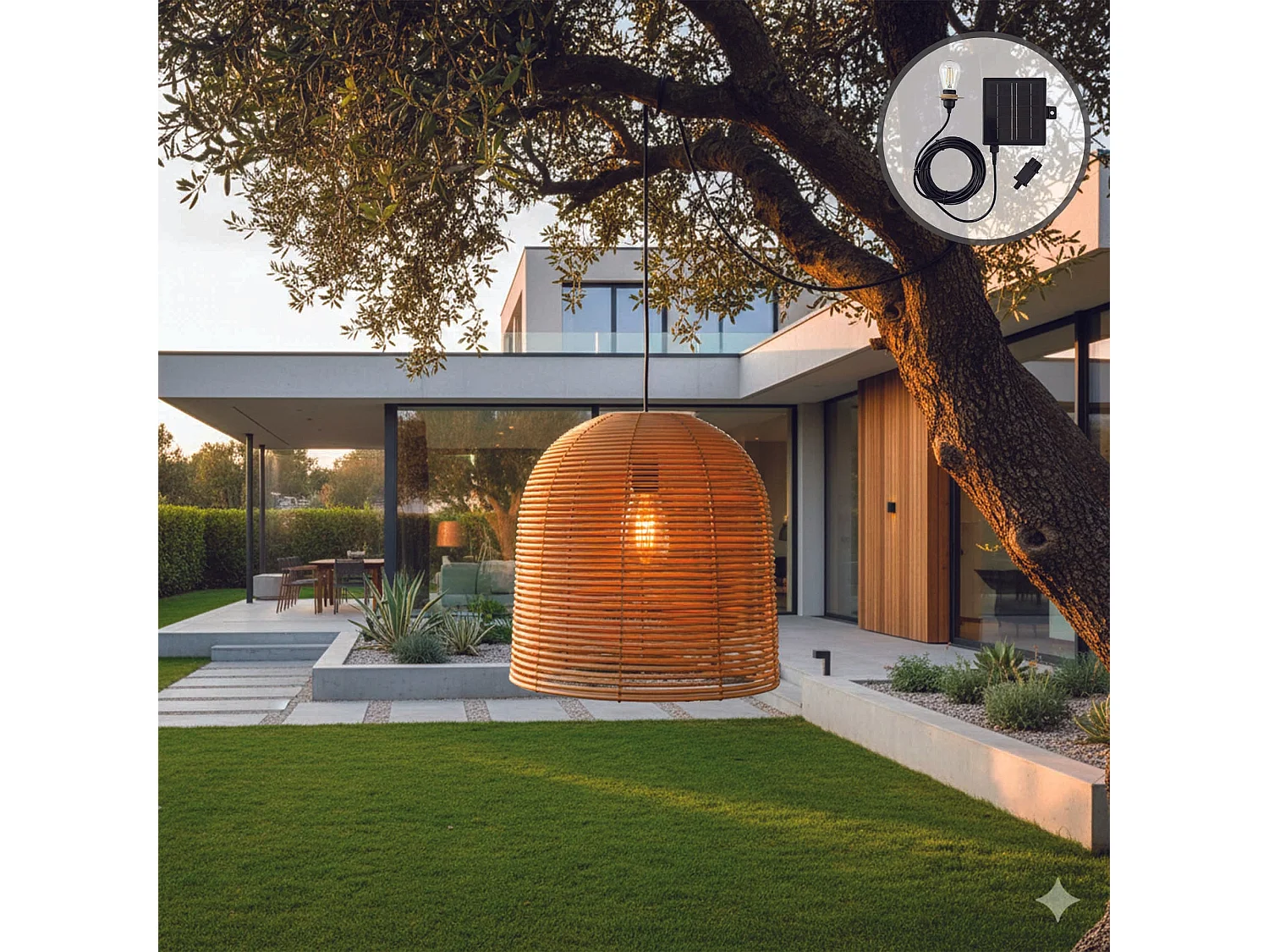 Suspension solaire bohème HANG BOHEME SOLAR D30cm