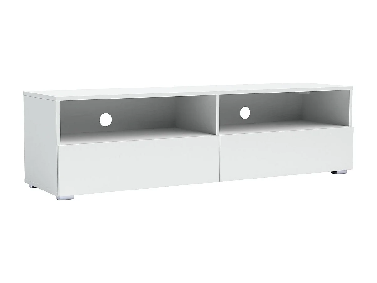 TV-meubel Tebris Dual 300 cm - Mat Wit (Set 2x150 cm)