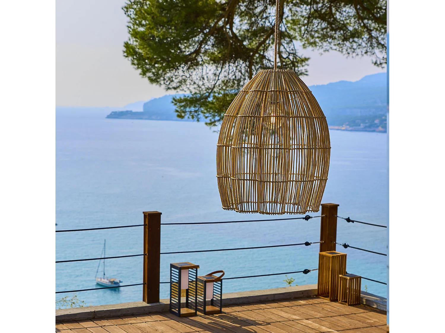 Suspension solaire bohème AVILA SOLAR D50 cm