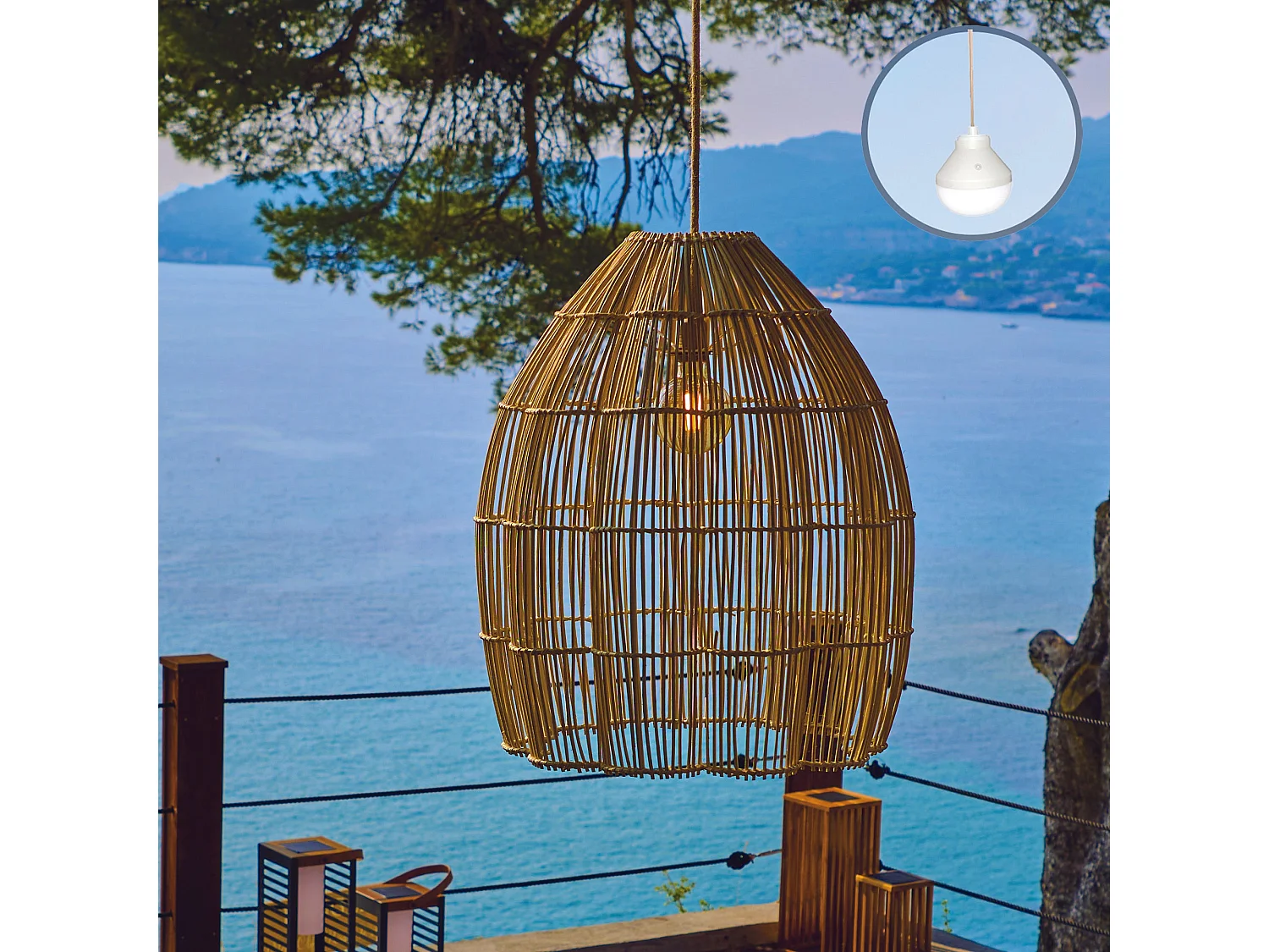 Suspension solaire bohème AVILA NOMAD D50 cm