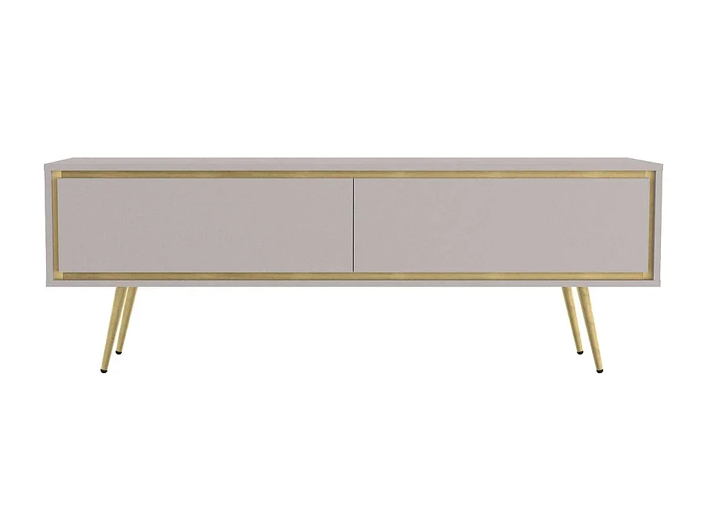 TV-Schrank Tori 150 cm - Kaschmir und goldene Füße