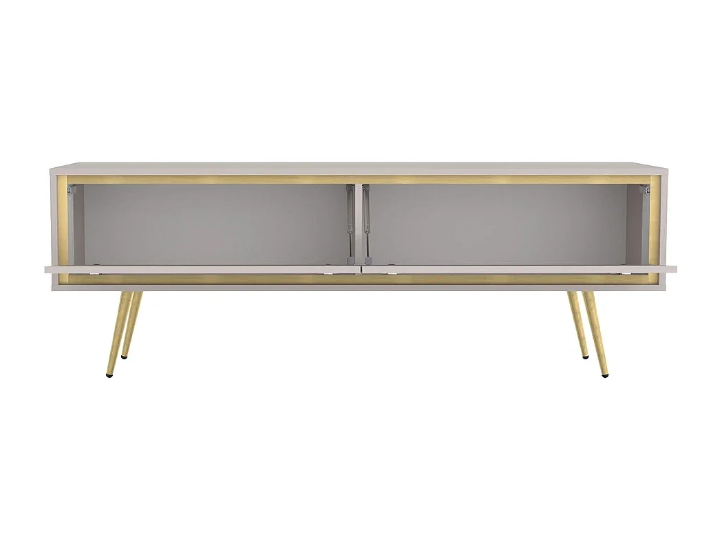 TV-Schrank Tori 150 cm - Kaschmir und goldene Füße