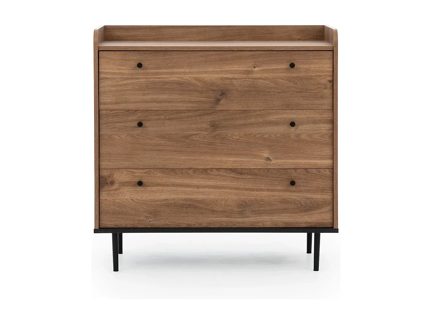 Ladekast met 3 laden Nero 90 cm - Brandy Castello