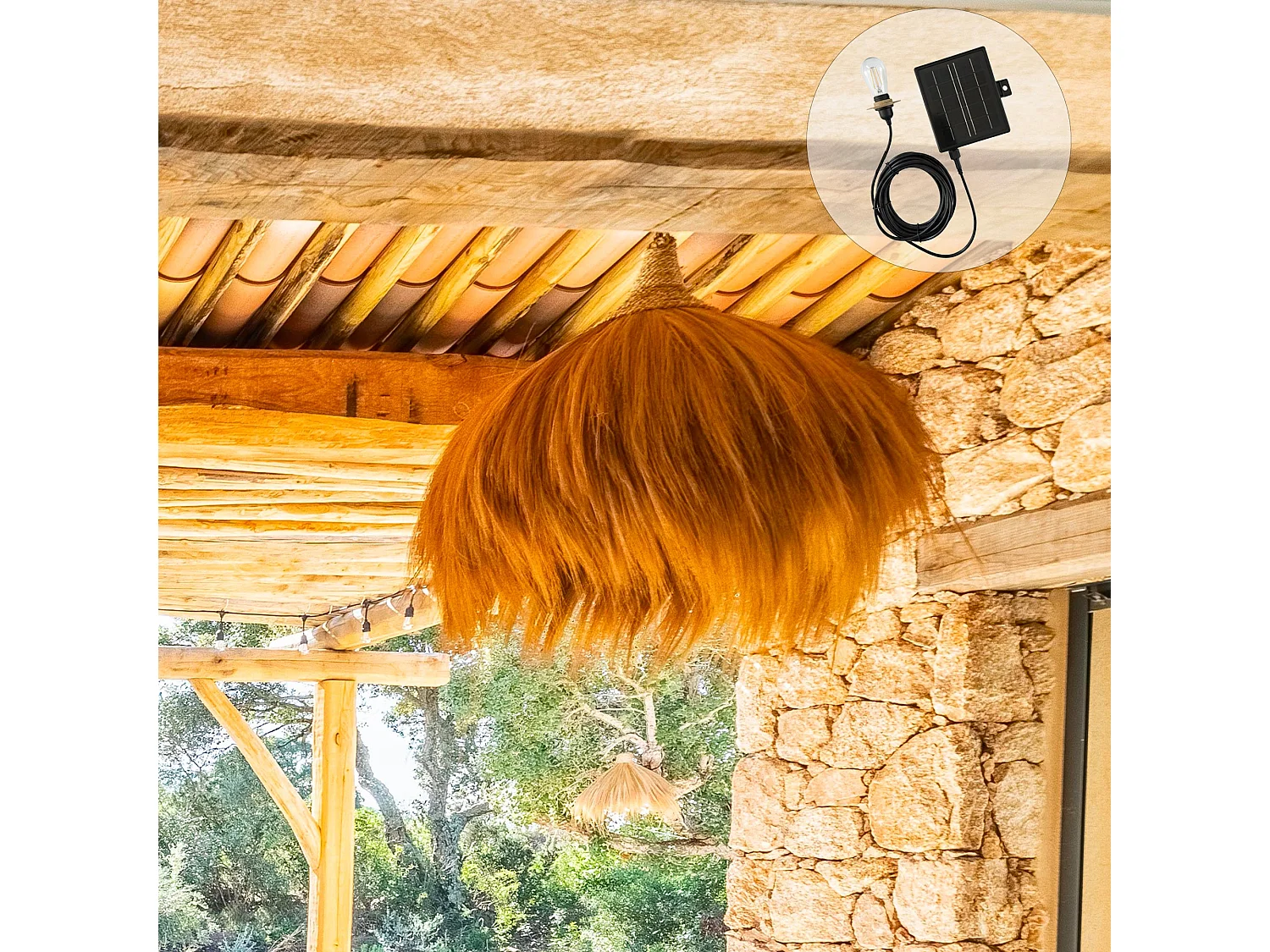Suspension solaire bohème MASAI SOLAR D80 cm