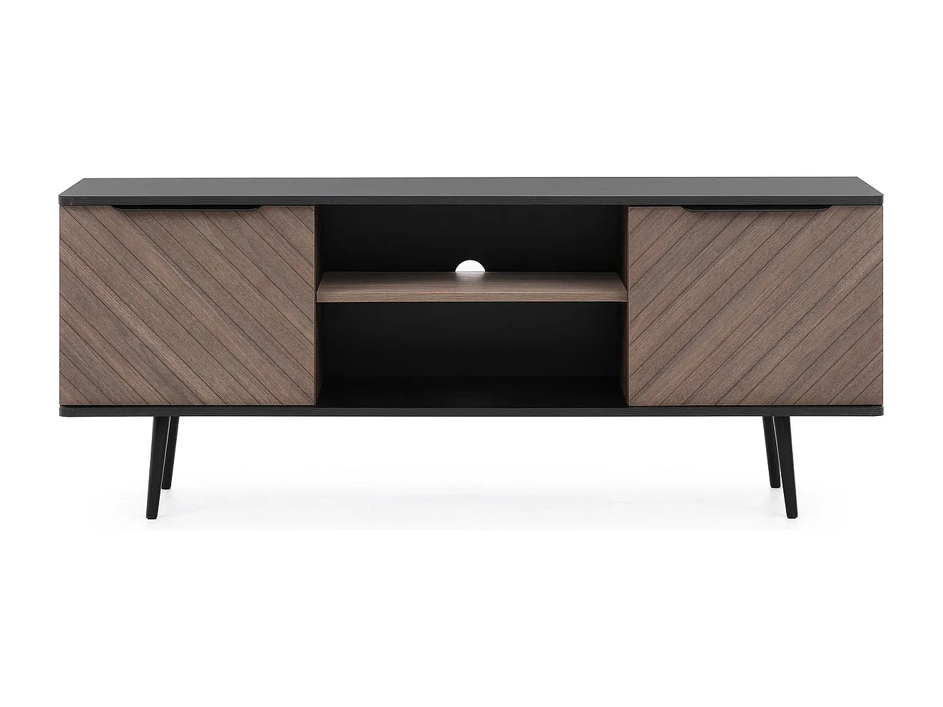 Meuble TV Pinelli 150 cm - portes chevrons captain deck