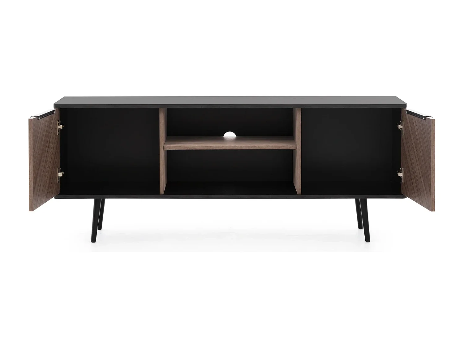 Meuble TV Pinelli 150 cm - portes chevrons captain deck