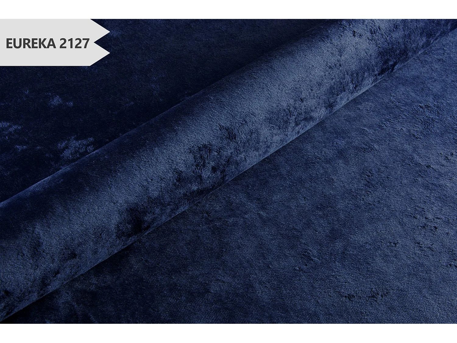 2-Sitzer Sofa Adria - samt marineblau schwarze füße