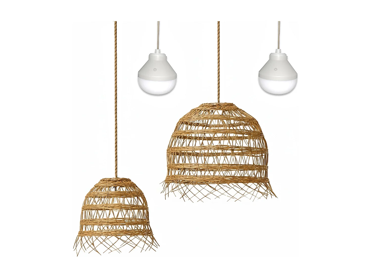 2 Suspensions nomades HAWAII NOMAD H35 H45 cm