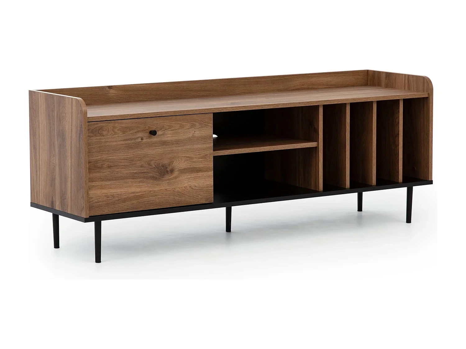 TV-Schrank Nero 150 cm - Fächer für Vinyls Brandy Castello