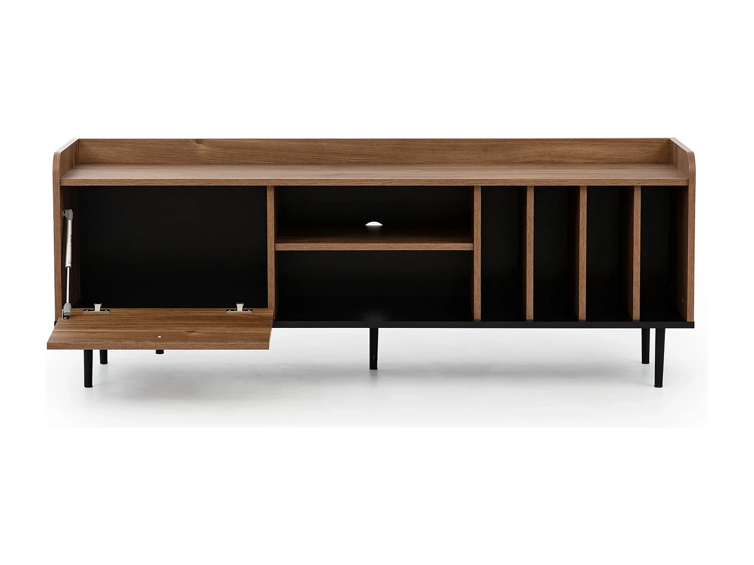 TV-Schrank Nero 150 cm - Fächer für Vinyls Brandy Castello