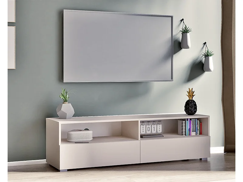 TV-Lowboard Tebris 150 cm - Kaschmir mit Push-to-Open