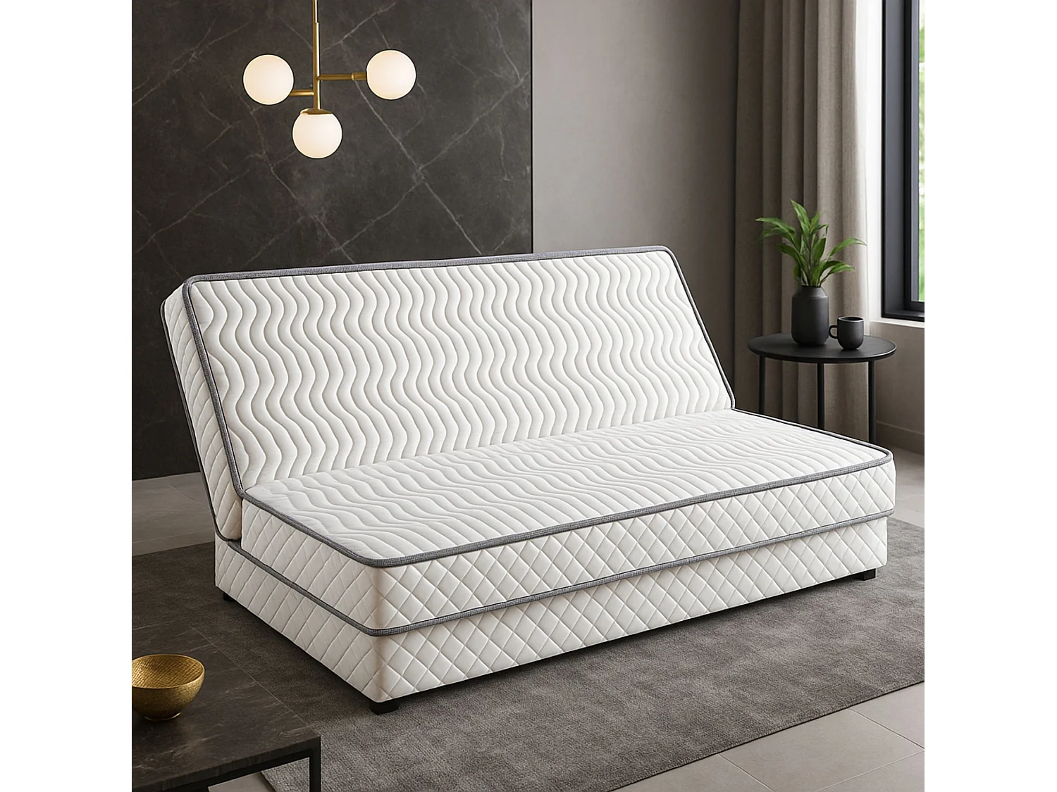 Matelas Clic Clac 120x190 - Hauteur 15 cm - Soutien Ferme - Confort Optimal - Usage Quotidien - Technologie Avancée