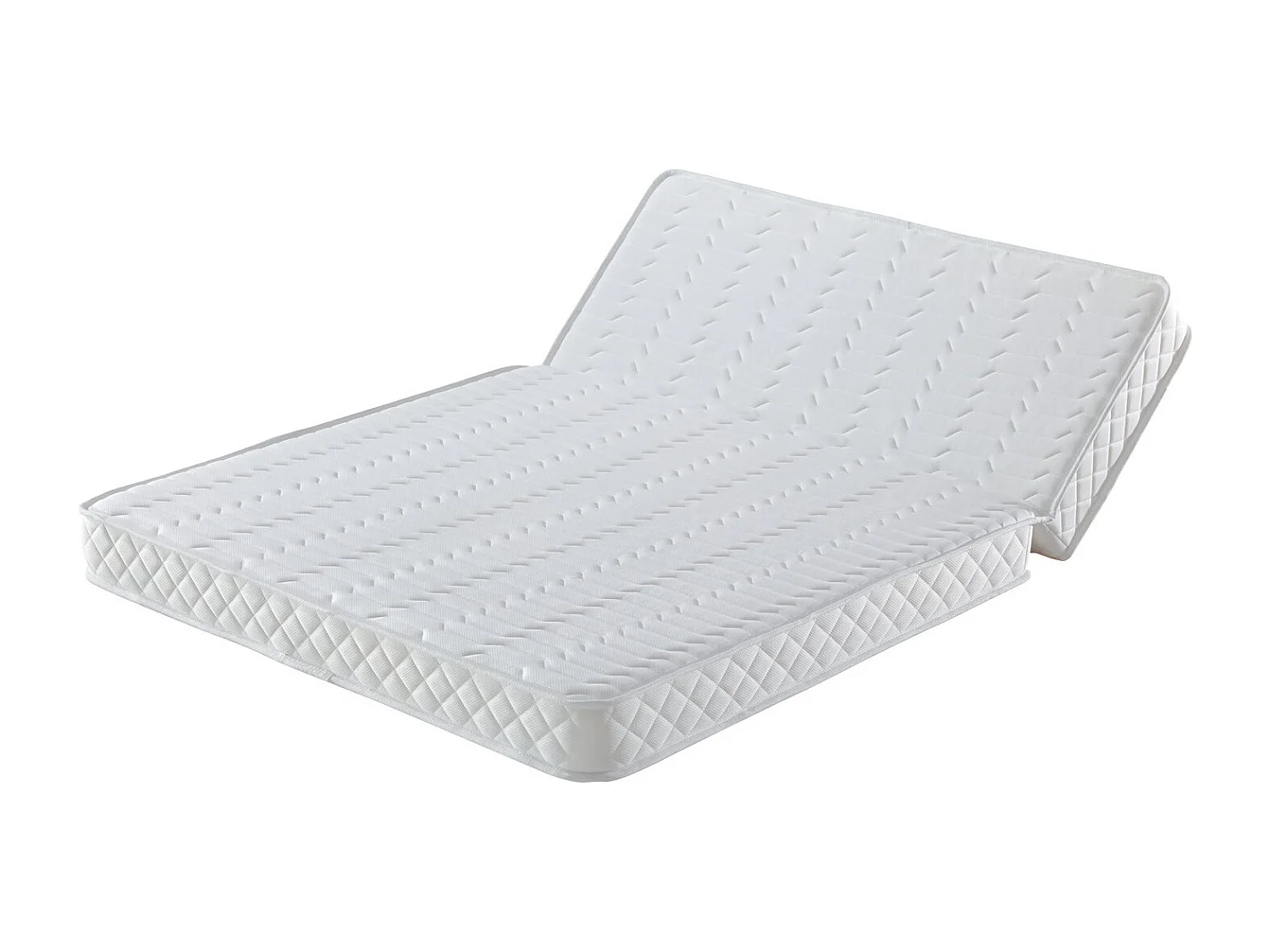 Matelas BZ 160x200 Mousse rembourrage 100 % polesther Tissu Strech très résistant - Hauteur 10 cm - Soutien Ferme - TECHNO10