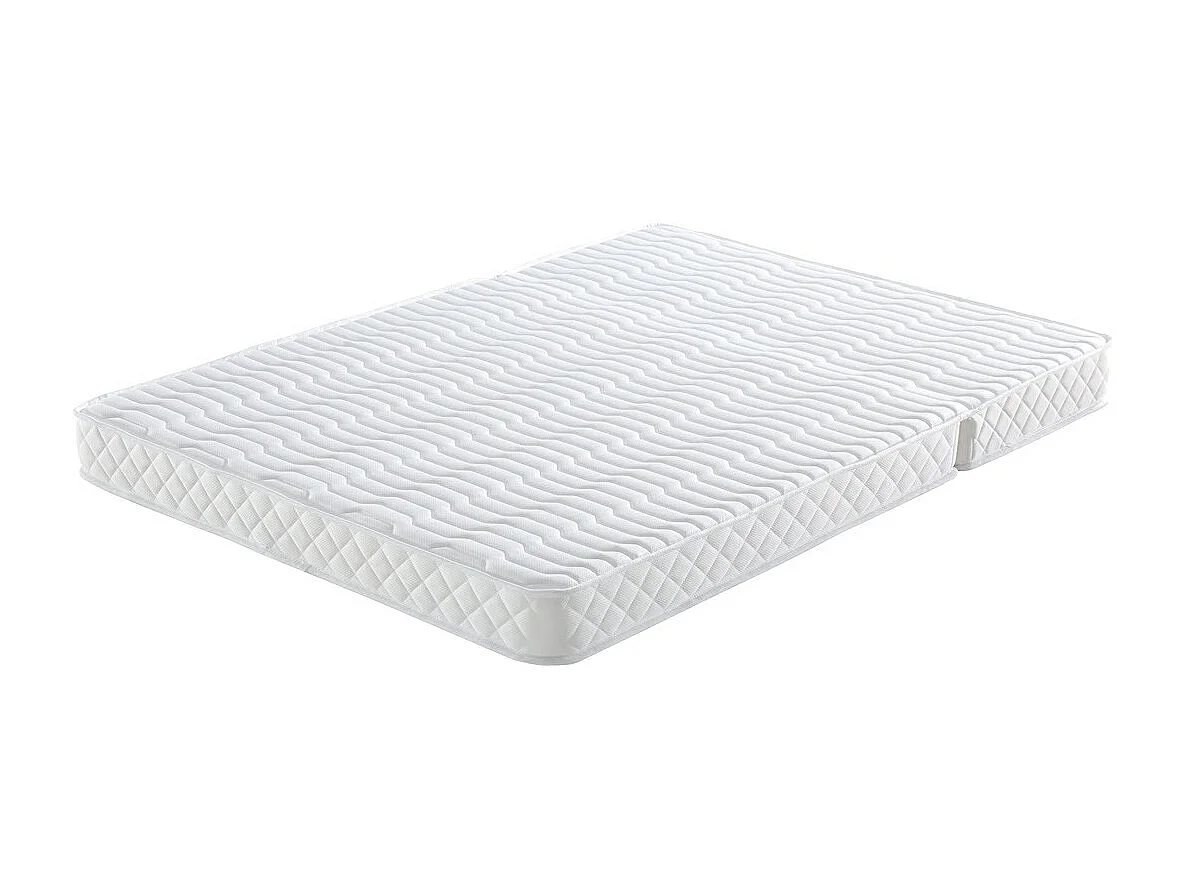 Matelas BZ 160x200 Mousse rembourrage 100 % polesther Tissu Strech très résistant - Hauteur 10 cm - Soutien Ferme - TECHNO10