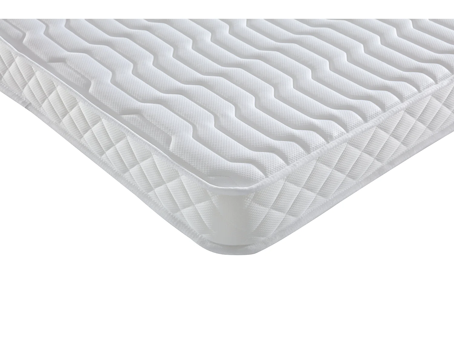 Matelas BZ 160x200 Mousse rembourrage 100 % polesther Tissu Strech très résistant - Hauteur 10 cm - Soutien Ferme - TECHNO10