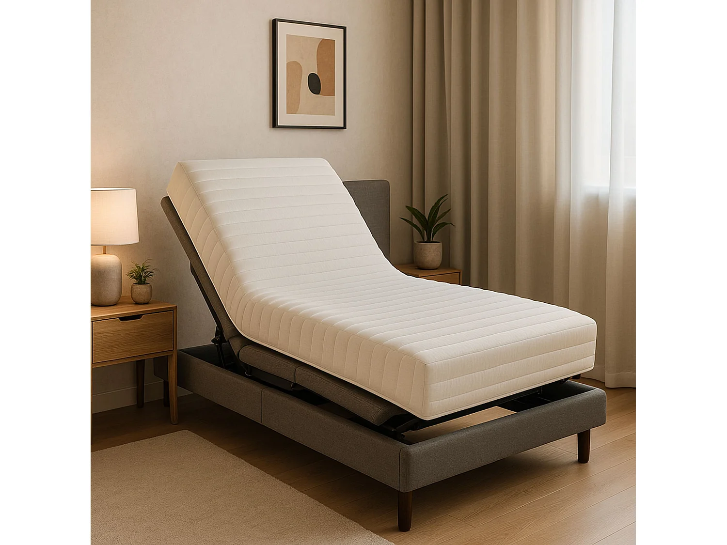 MATELAS 80x200 - Hauteur 20 Cm - Up&Down Visco - Compatible Sommier Electrique/Mecanique - Soutien Ferme - Confort Optimal - Usage Quotidien