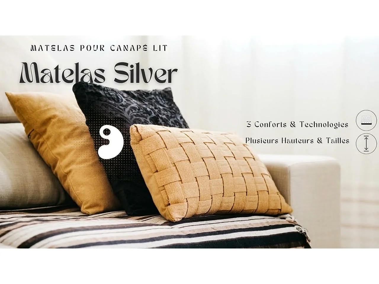 Matelas Soutien Ferme contact Mémoire de Forme Pour Canapé Lit 180x200  x 14 cm - 5 zones de Confort - ame rembourrage 100 % polesther - âme 100 % polyuréthane