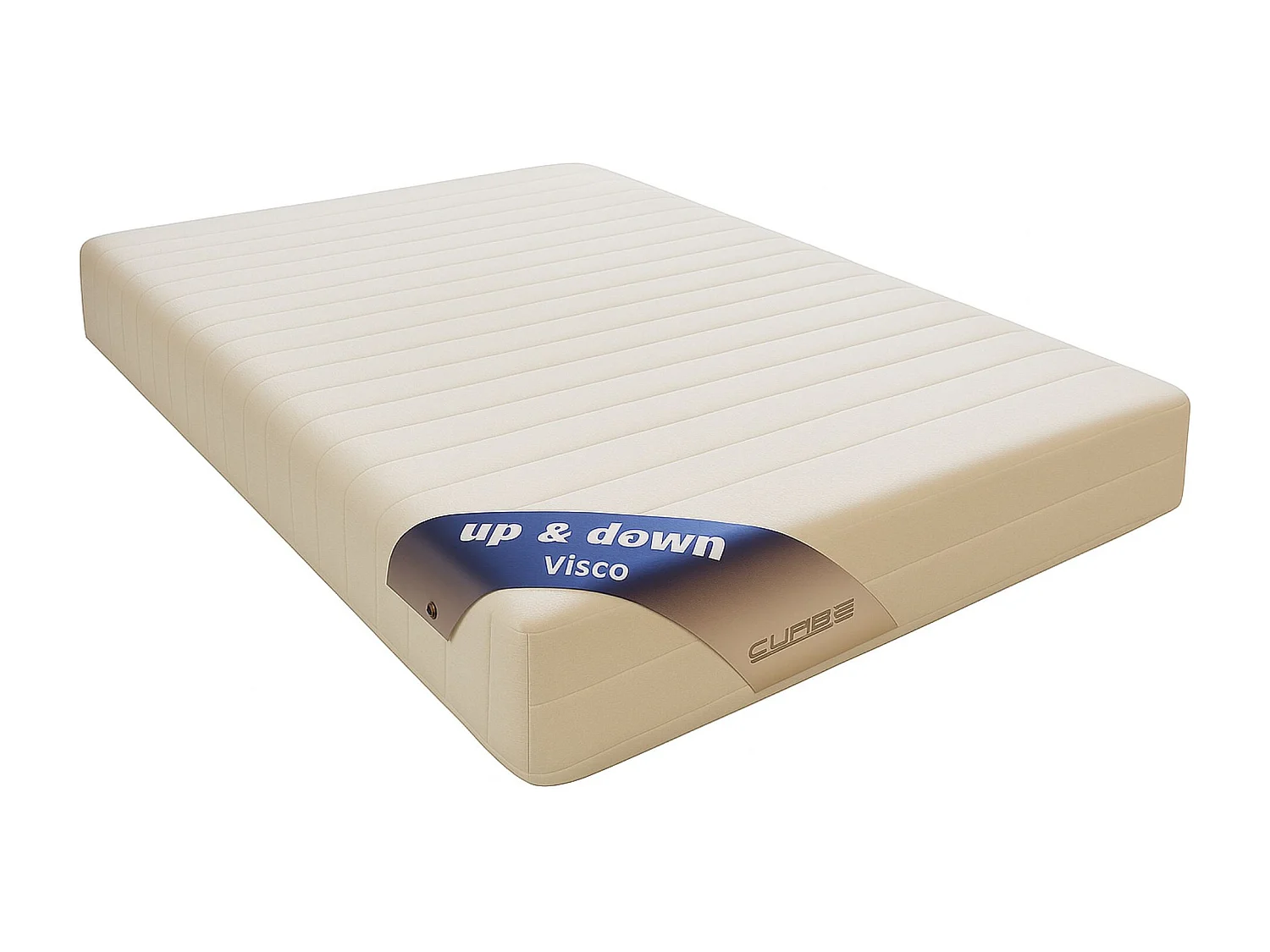 Nuits D'or Up&Down Visco Matelas 120x190 face de contact Mousse a Mémoire de Forme 55 Kg/m3 - Hauteur 20 Cm - Soutien Ferme