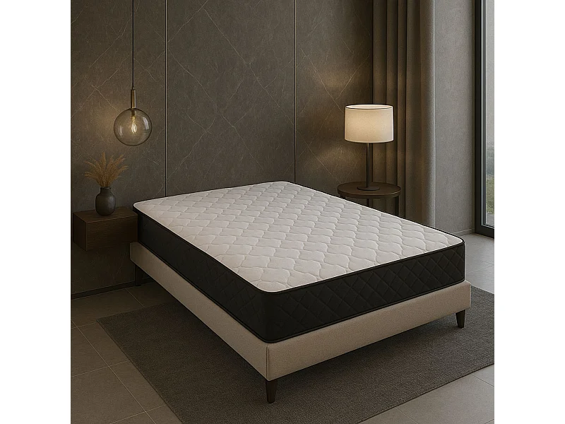 Matelas Latex 60 Kg/m3 + Poli Lattex 33 Kg/m3 200x200 x 19 cm Tres Ferme 7 Zones de Confort - Tres Respirant