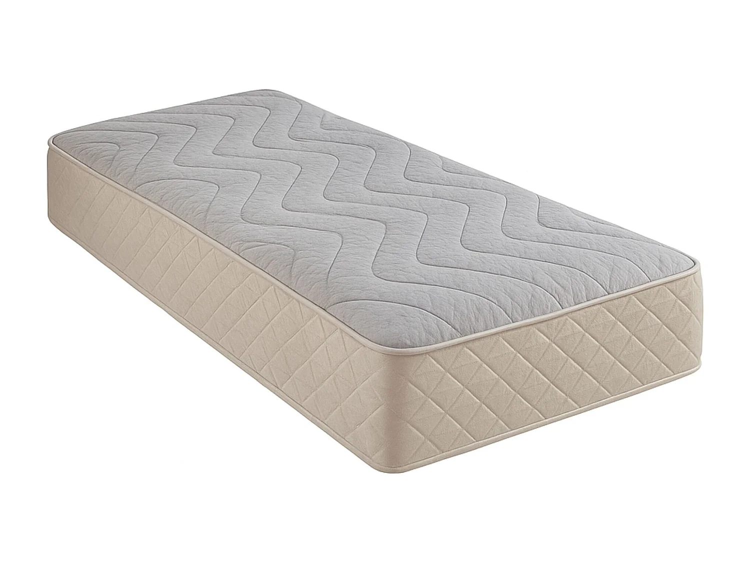 Matelas contact Mémoire de Forme 60 Kg/m3 70x190 x 20 cm  Très Ferme - 5 Zones de Confort - Noyau Aertech+ 35 Kg/m3 HR Haute Densité -