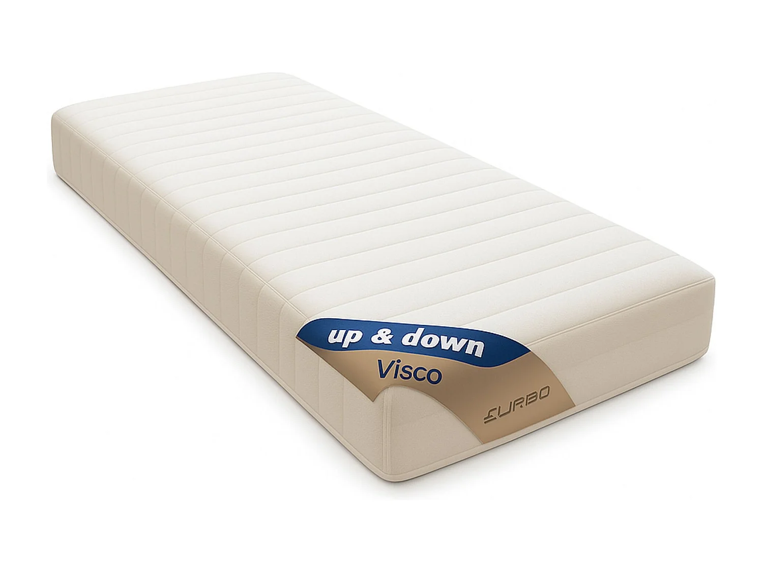 Up&Down Visco Matelas 80x190 Mousse Mémoire de Forme 55 Kg/m3 - Hauteur 20 Cm - Soutien Ferme 80 x 190