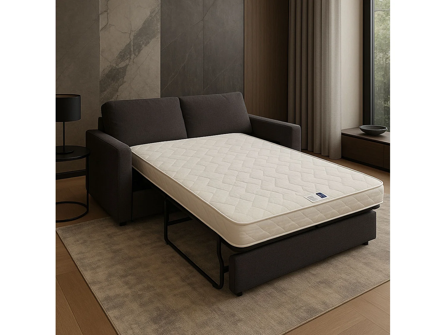 Matelas Hauteur 15 cm Soutien Ferme 120x190 Mousse rembourrage  100 % polesther - âme 100 % polyuréthane poli lattex Indéformable Tissu Strech trés résistant