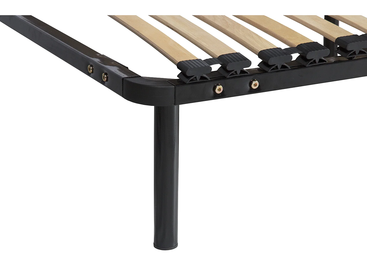 Sommier 140x200 Cadre à Lattes Renforcé en Metal 1,4 mm - Soutien Réglable avec 34 Lattes 9 mm et 3,5 cm - Confort Optimisé pour Usage Quotidien - 4 Pieds x 29