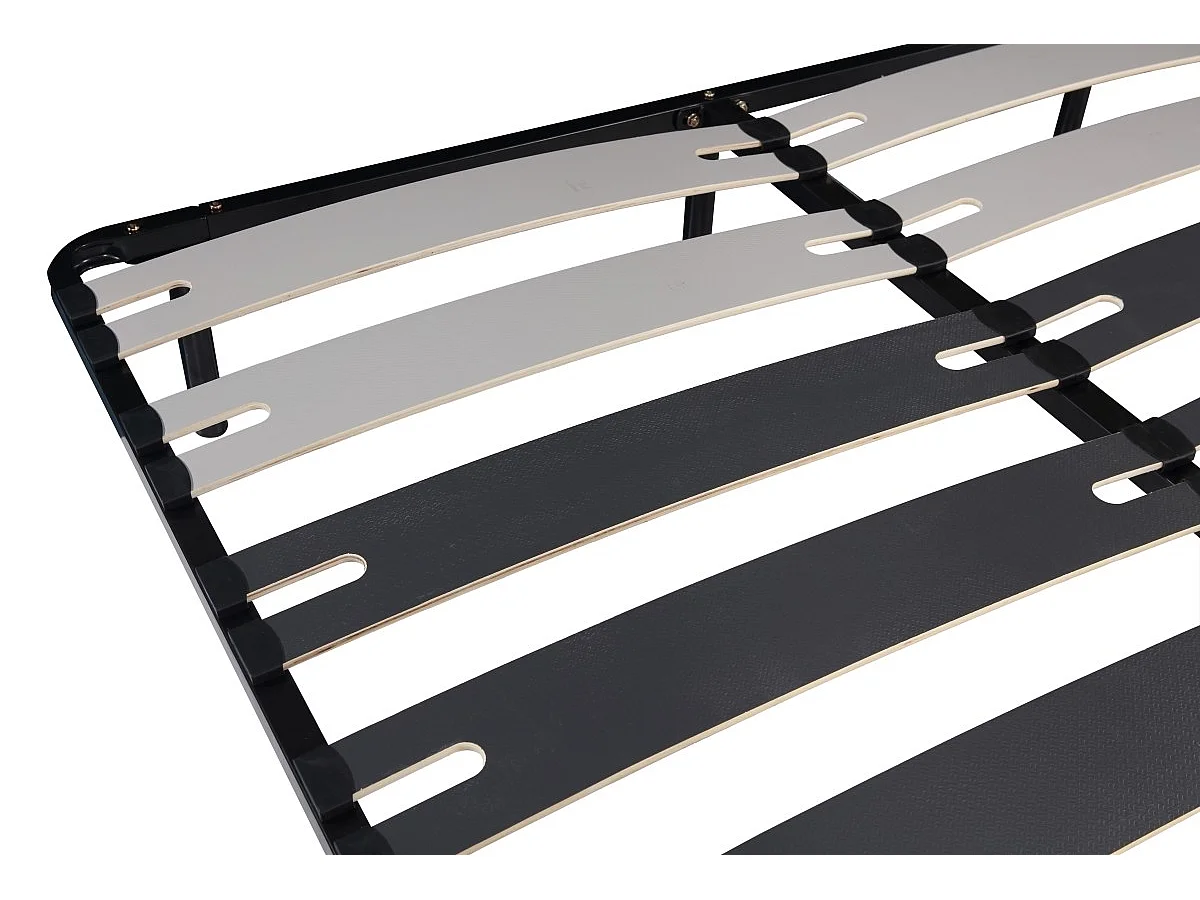 Sommier Cadre à lattes Metal 29 cm 180x200 - Compatible avec Matelas Standard - 9 Larges Lattes de 12,5 cm - Metal Epaisseur 1,2 mm - Solide et Confortable - CA