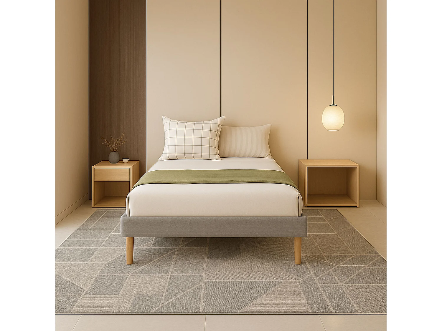 Sommier Tapissier 70x190 cm - 20 cm - 13 Lattes - Montage Rapide et Facile - Design Moderne et Esthétique - SOMMIER ADRIEN GRIS