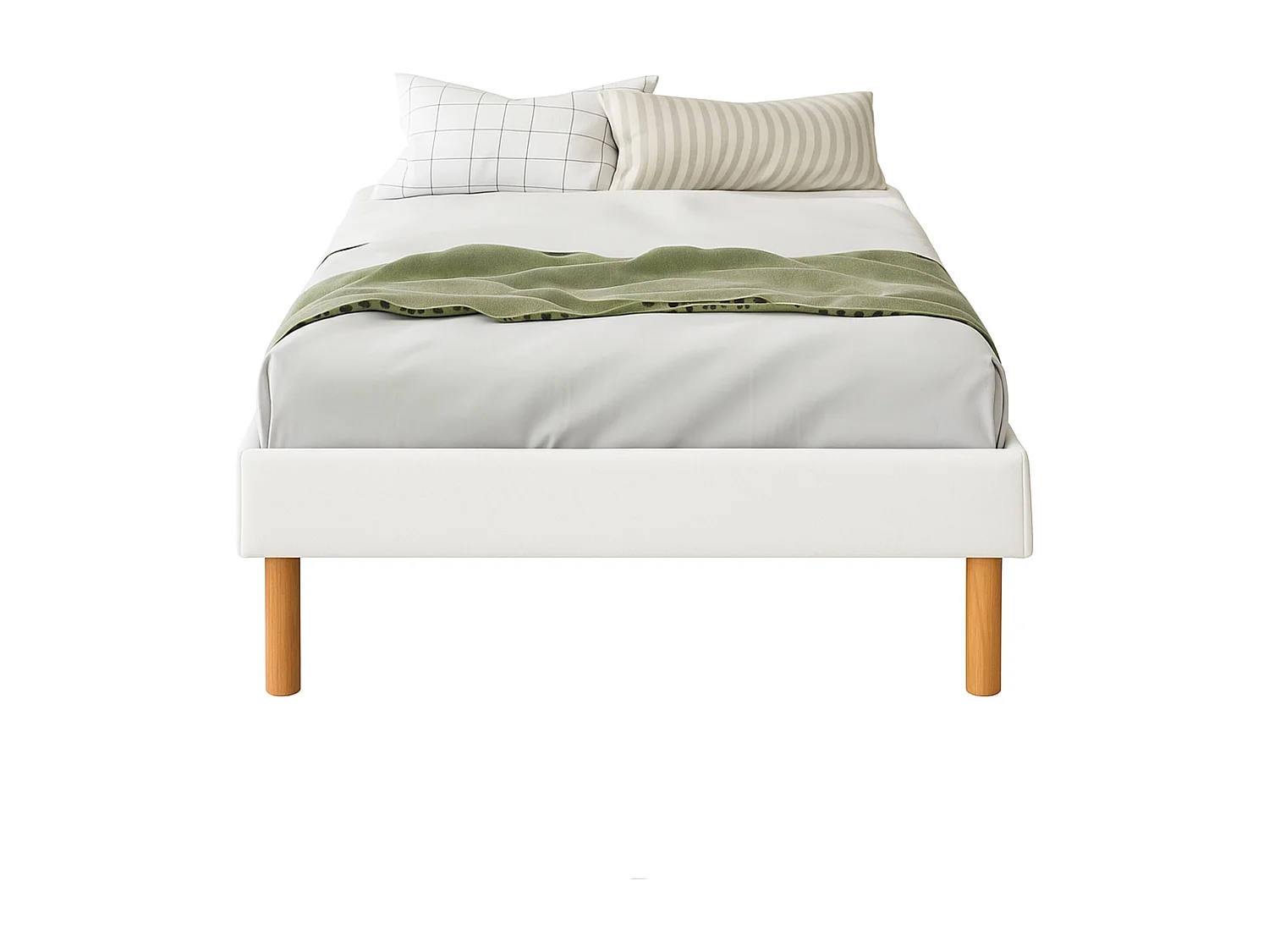 Sommier tapissier 90x200 cm - 20 cm - soutien ferme - confort optimal - usage quotidien - montage rapide - SOMMIER MINA BLANC