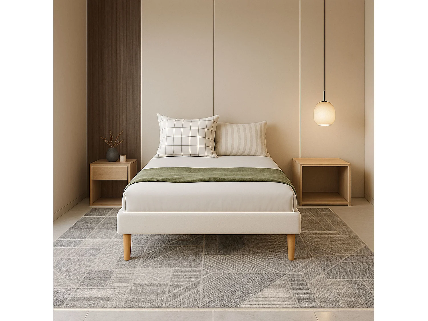 Sommier Tapissier 70x190 20 cm 13 Lattes Montage Rapide et Facile Design Moderne et Esthétique SOMMIER ADRIEN BLANC