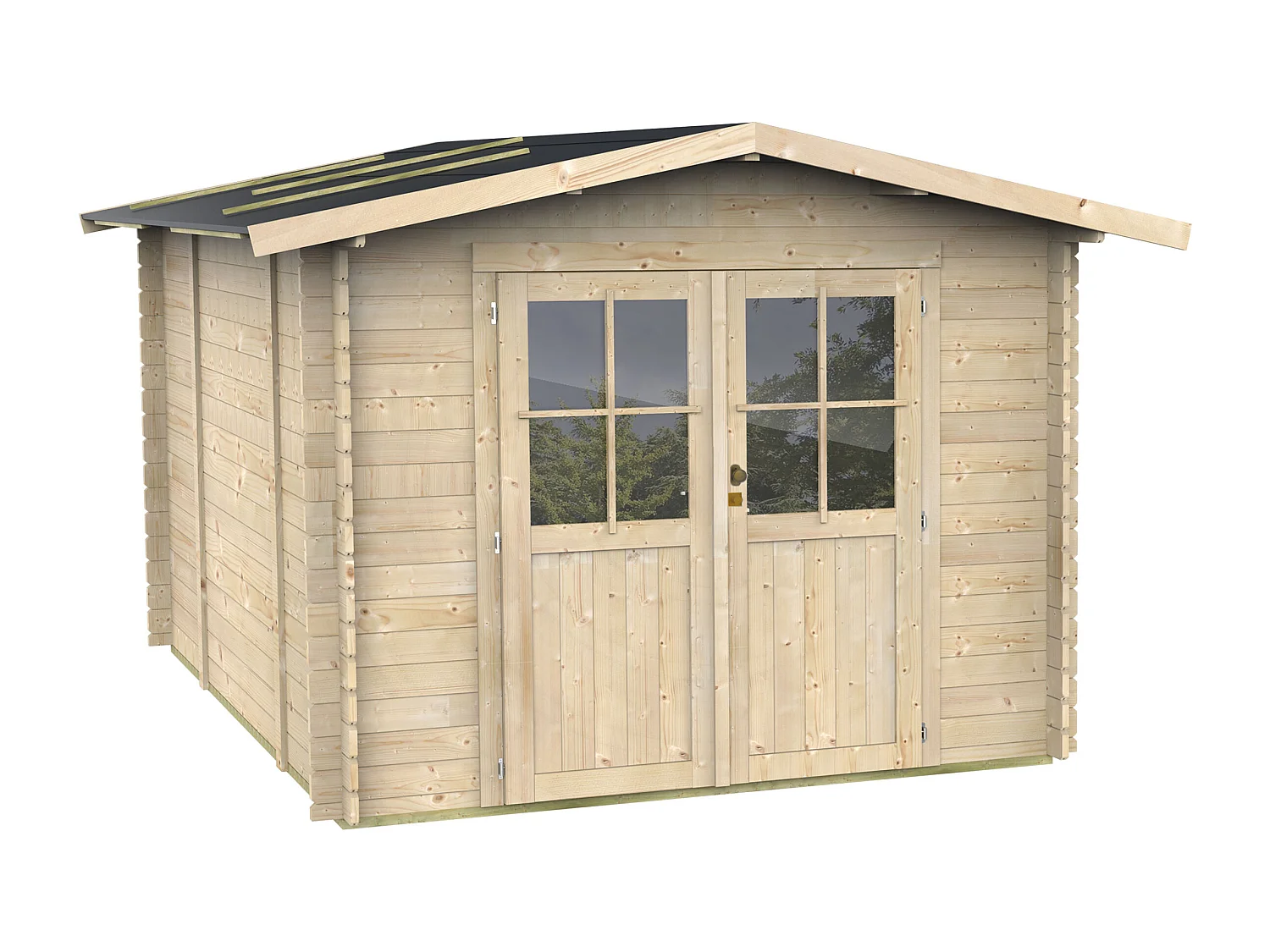 Blockhaus Gartenhaus BH25 OPERA 215x250 cm – PEFC-zertifiziert