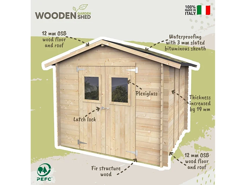 Holzhaus Bh19 Hobby 248x248 cm PDF pefc