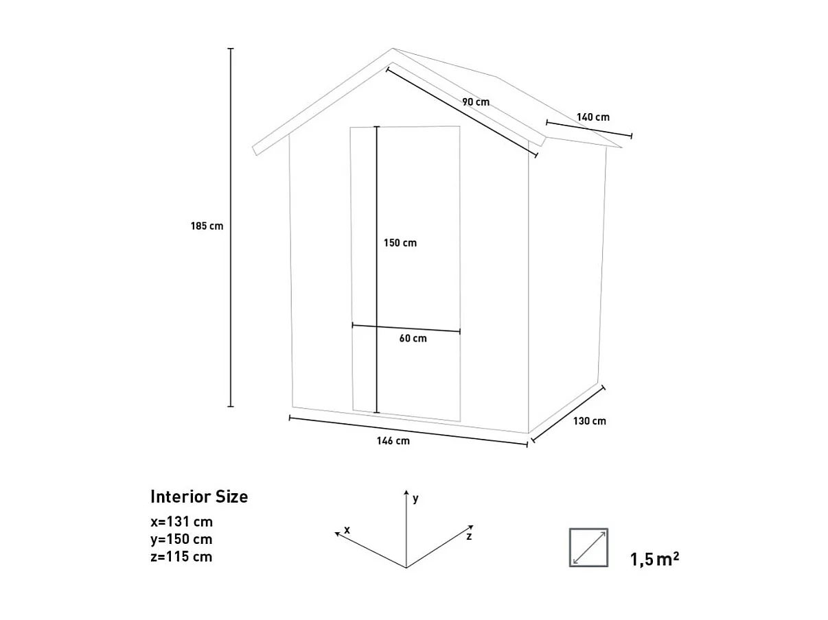 Holzhaus Bh16 Marcella 146x130 mm PSC pefc