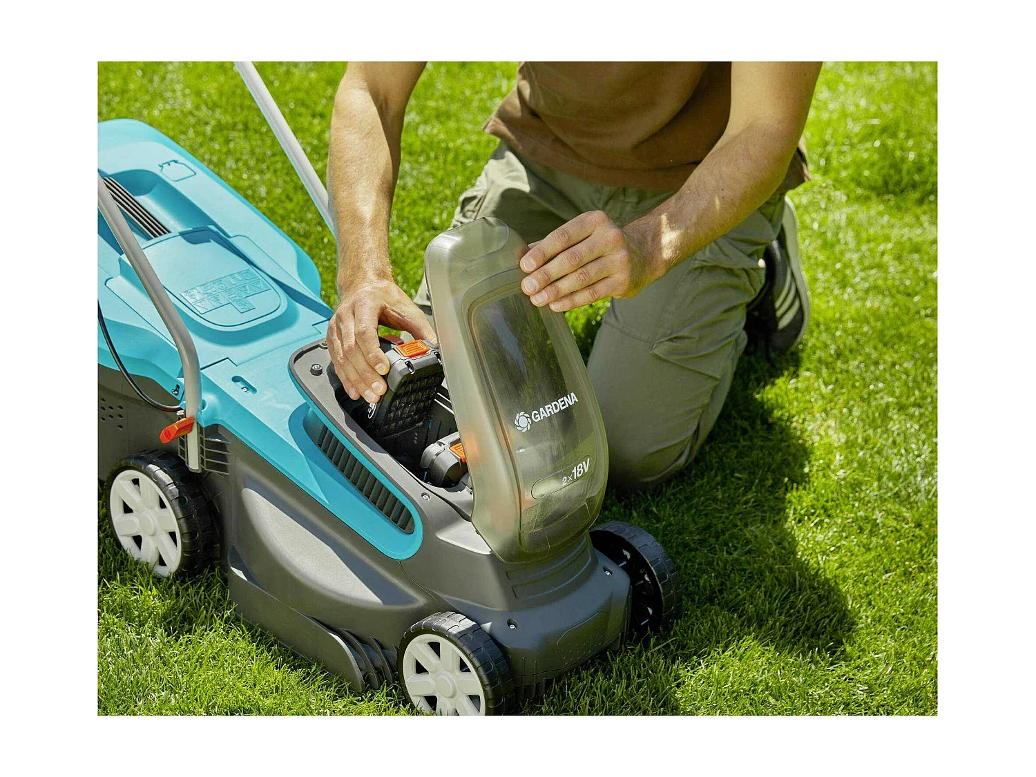 Tondeuse à gazon sans fil Gardena PowerMax 32/36V P4A solo