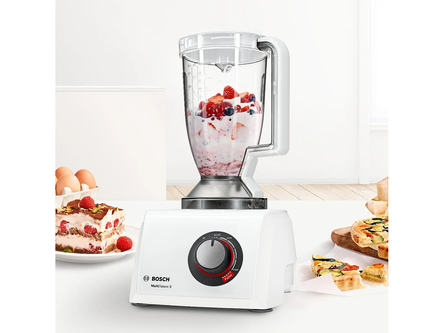 Bosch Robot multifonction 3,9l 1000w et blender 1,5l - mc812w501