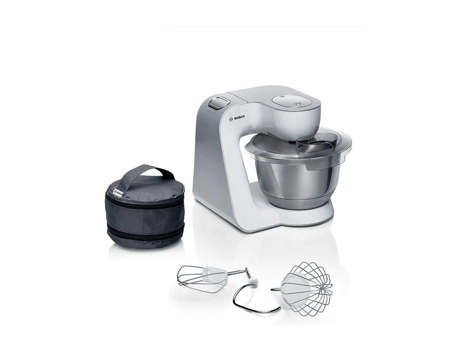 Bosch Série 4, Robot de cuisine, MUM 5, 1000 W, blanc, argent, MUM58200