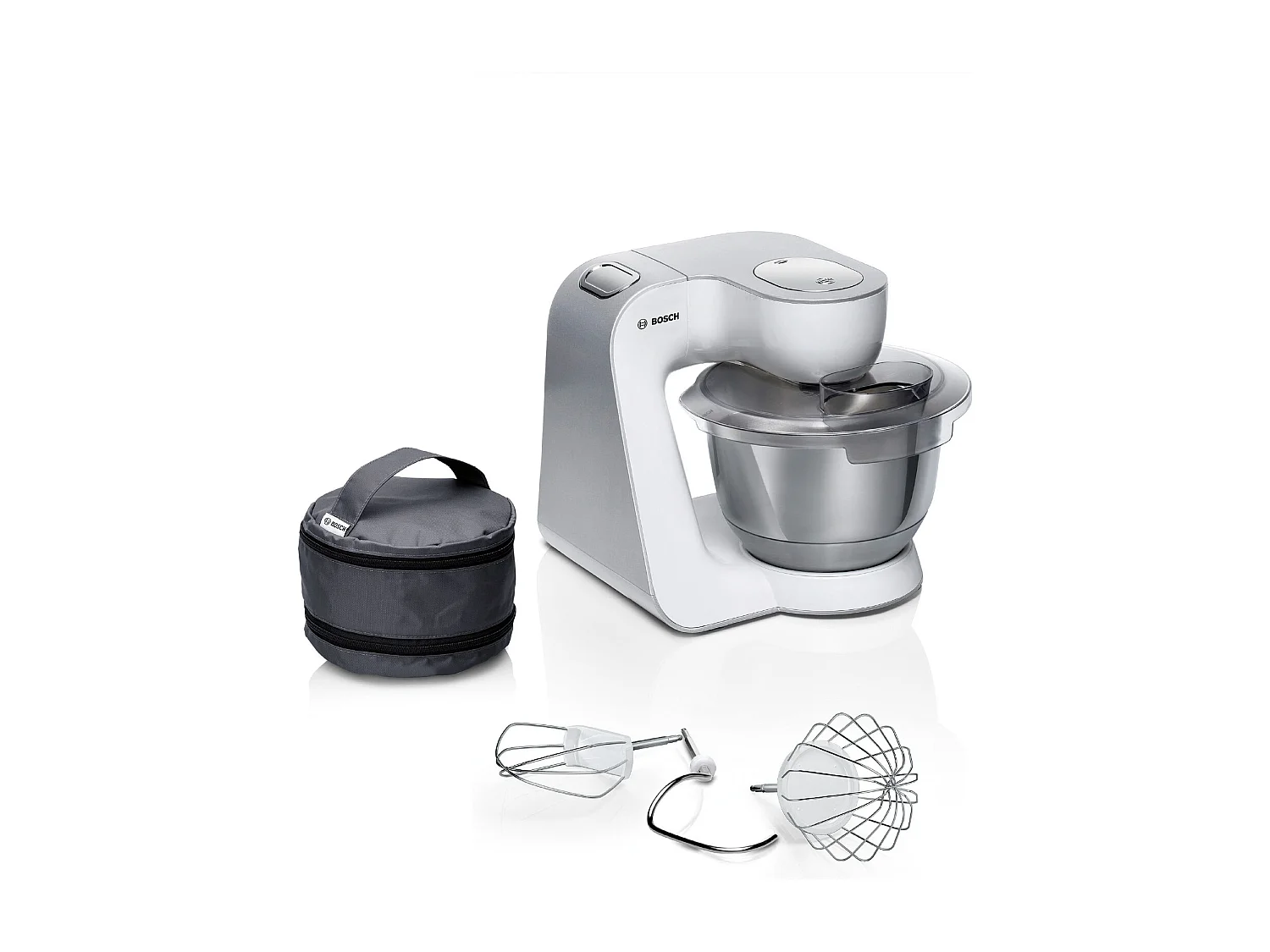 Bosch Série 4, Robot de cuisine, MUM 5, 1000 W, blanc, argent, MUM58200