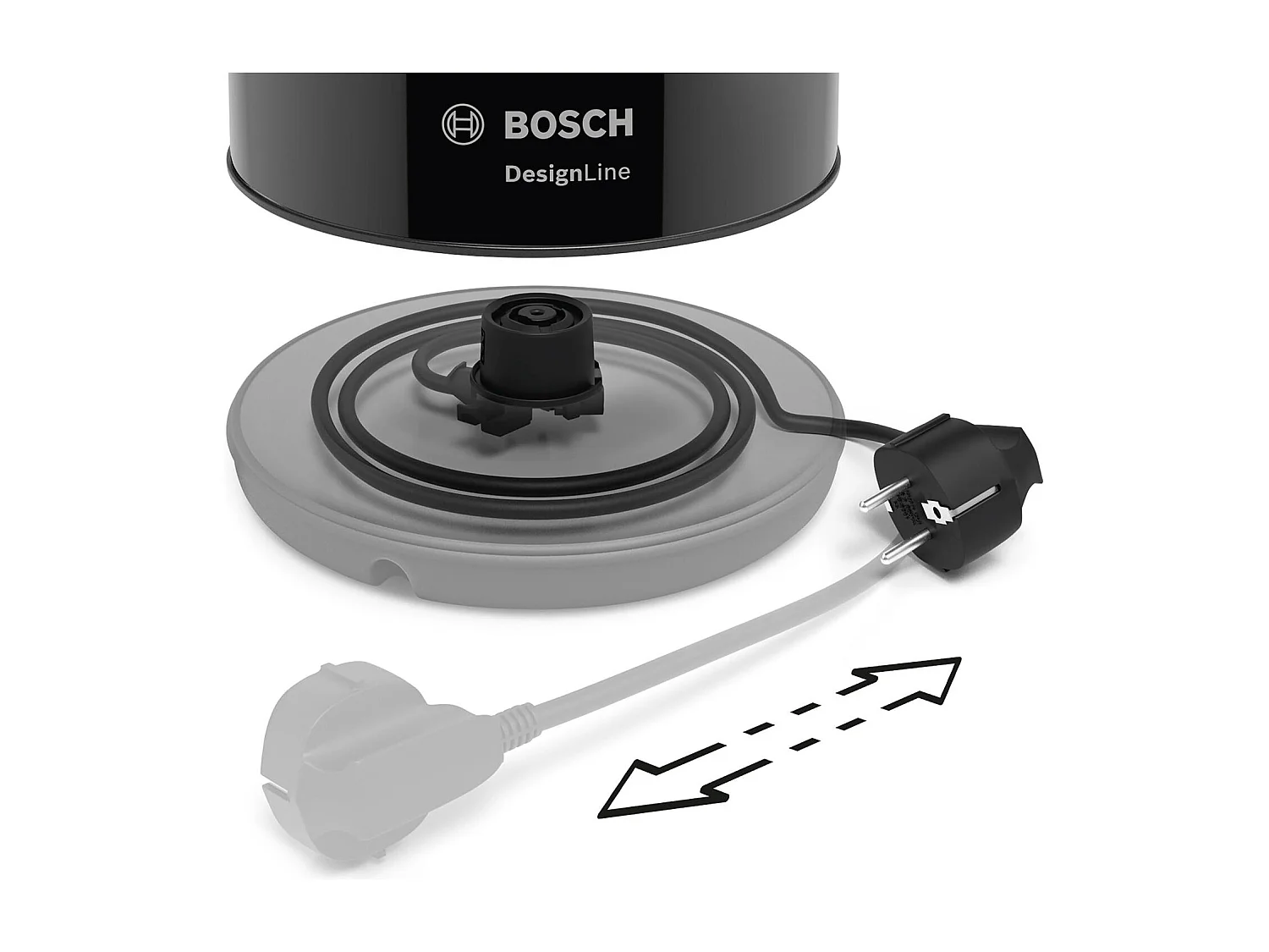 Bosch Bouilloire électrique sans fil DesignLine TWK3P423
