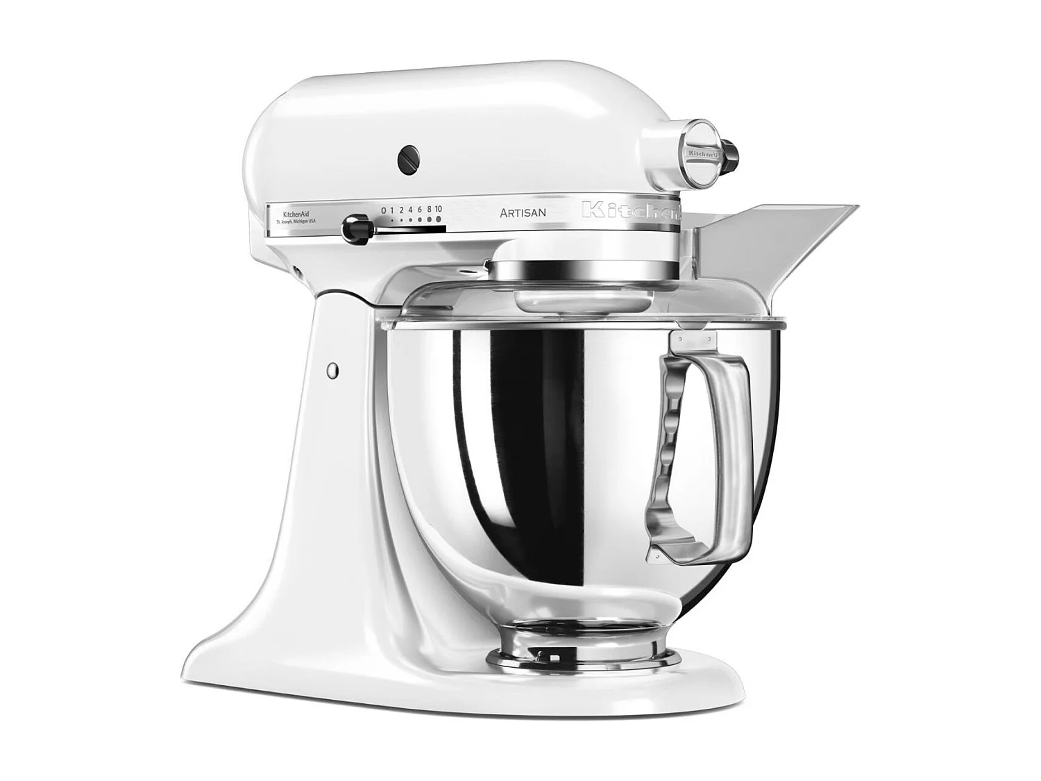 KitchenAid Artisan 5KSM175PSEWH - Robot de cuisine - 300 W - blanc