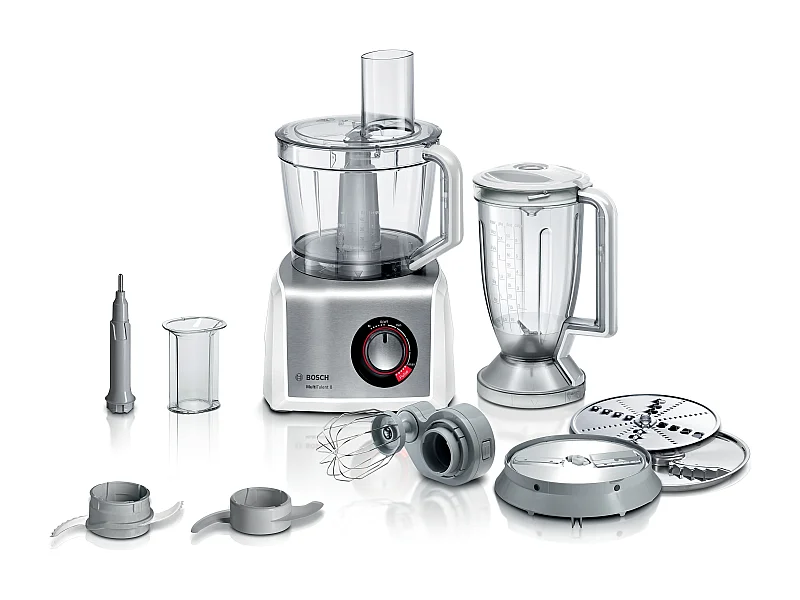 Bosch MC812S814 robot da cucina 1250 W 3,9 L Acciaio inossidabile, Bianco