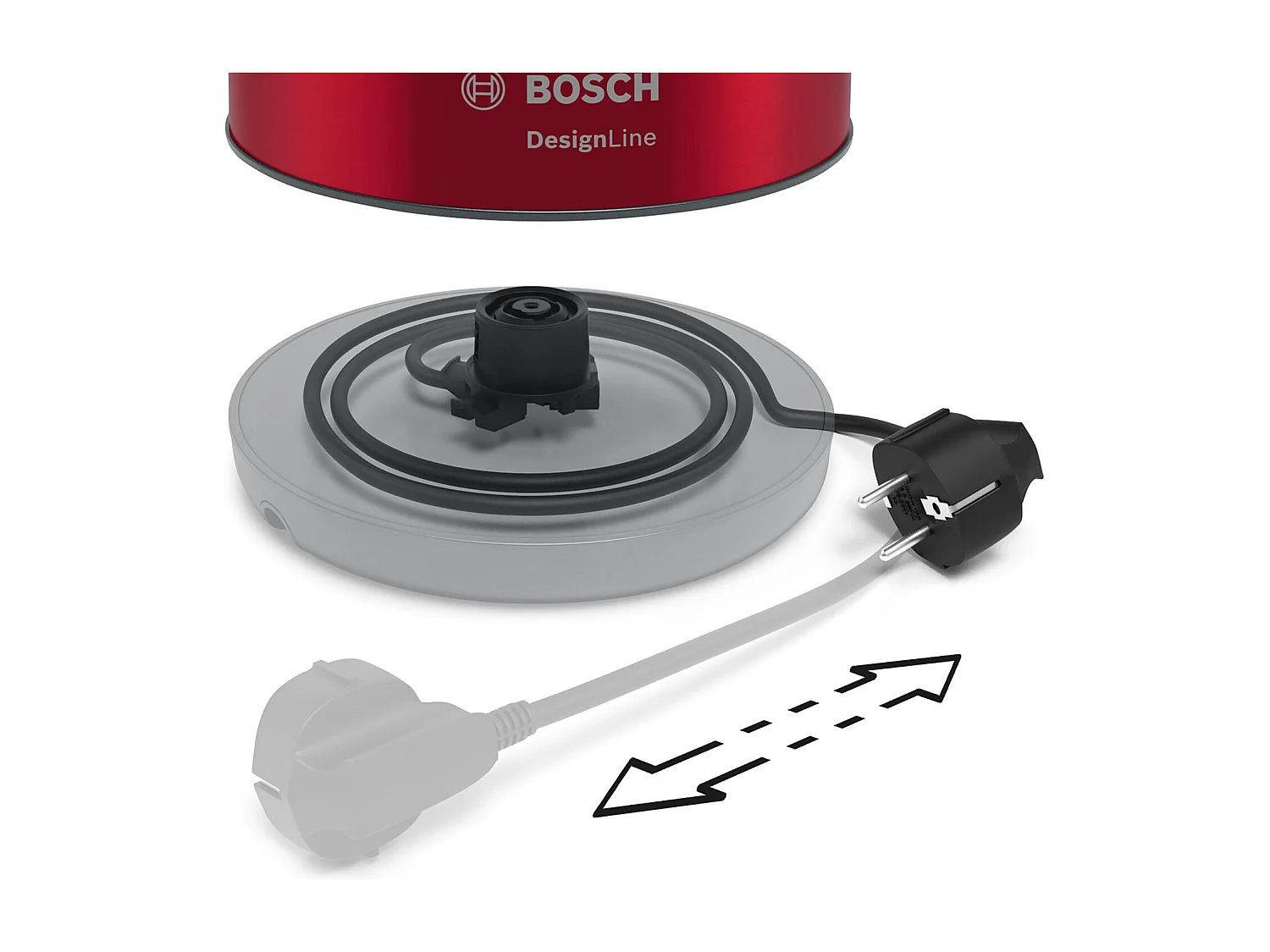 Bosch Bouilloire électrique sans fil DesignLine TWK4P434