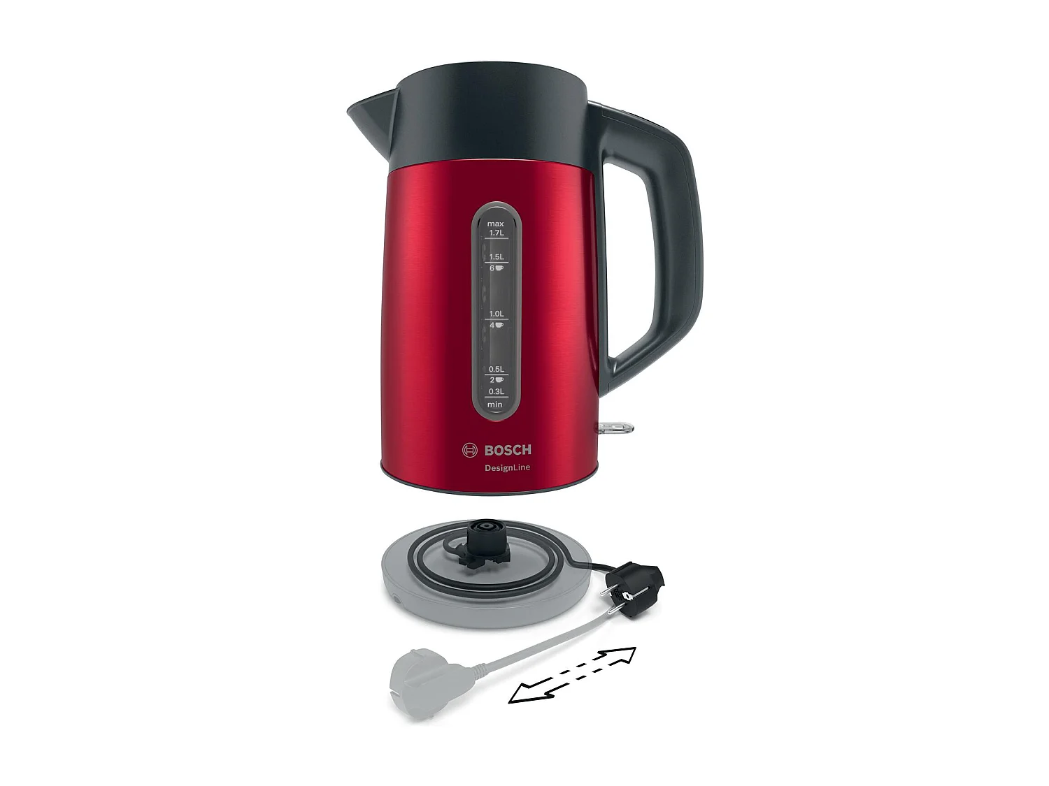 Bosch Bouilloire électrique sans fil DesignLine TWK4P434