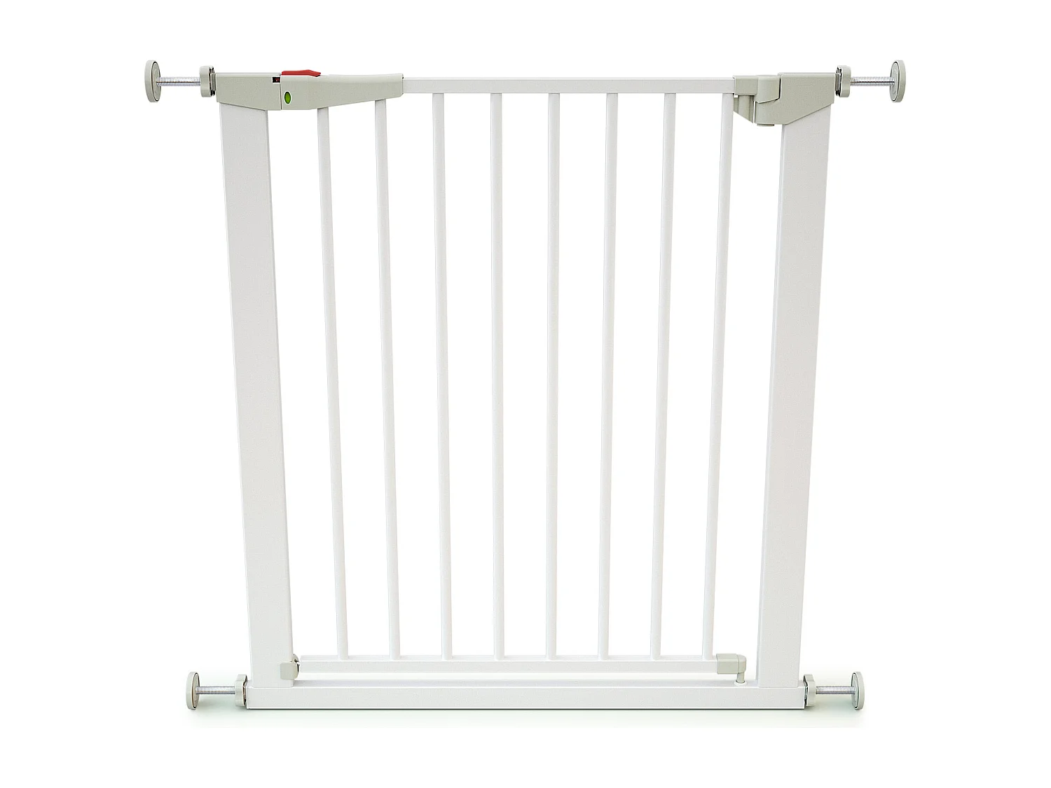 Porta de segurança para bebés de aço Branco