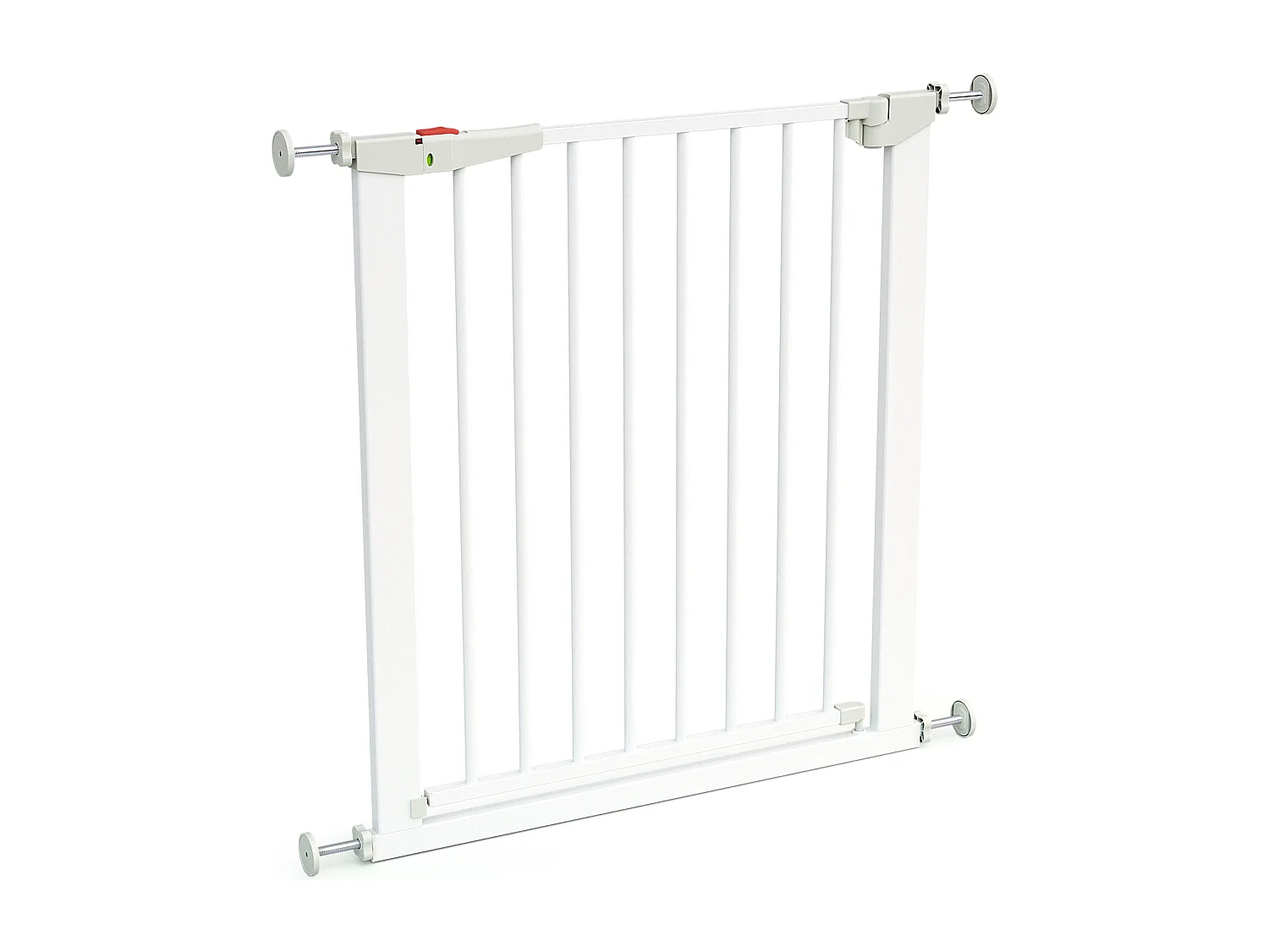 Porta de segurança para bebés de aço Branco