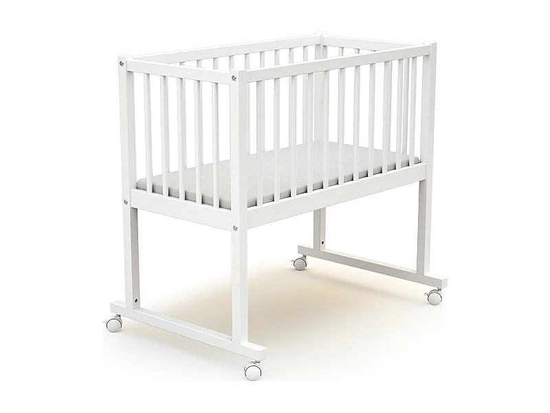 Cuna bebé ESSENTIEL madera - Blanco - 40 x 80 - 86 x 45 x 80 cm